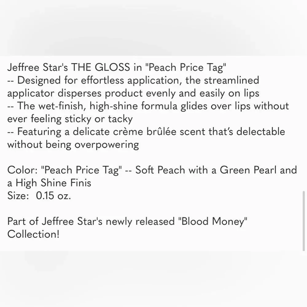 ”Peach Price Tag